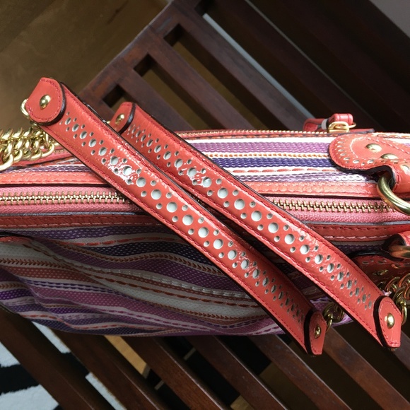 Coach Multicolor sequin pink/purple/white handbag - Picture 3 of 14